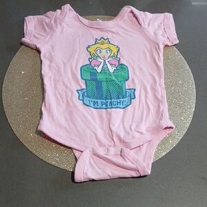 Pink Kids One Piece with Cartoon Print